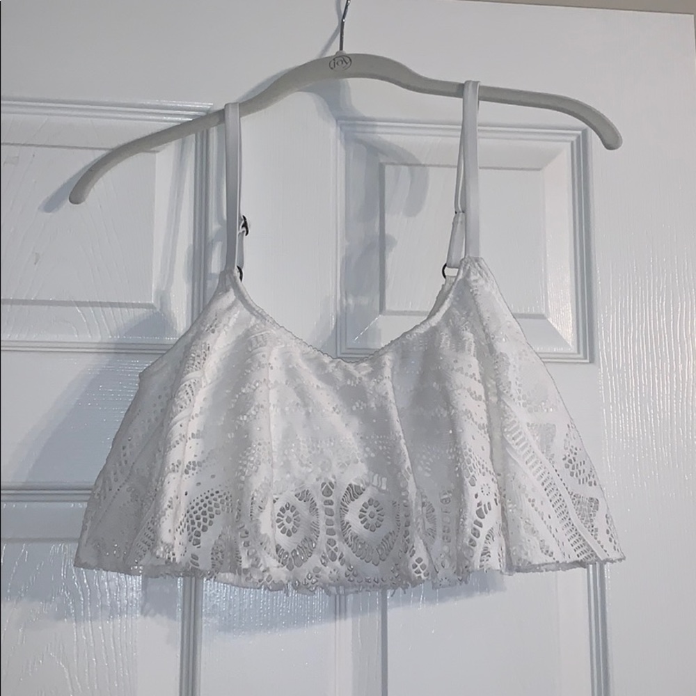 White Flowy Bikini Top Kenneth Cole Reaction